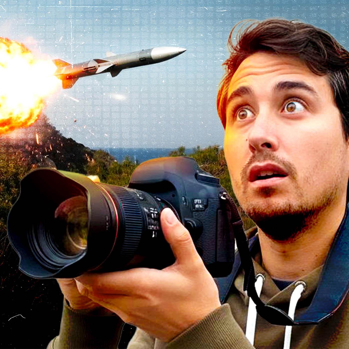 Je filme un tir de missile en Méditerranée !