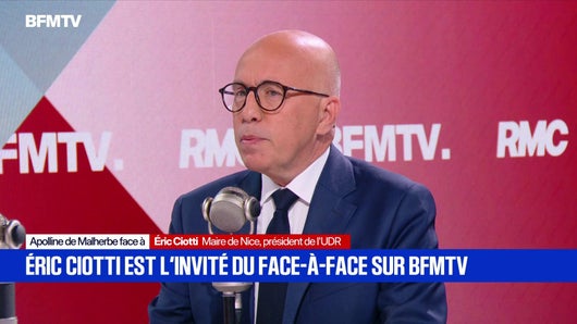 Éric Ciotti face à Apolline de Malherbe