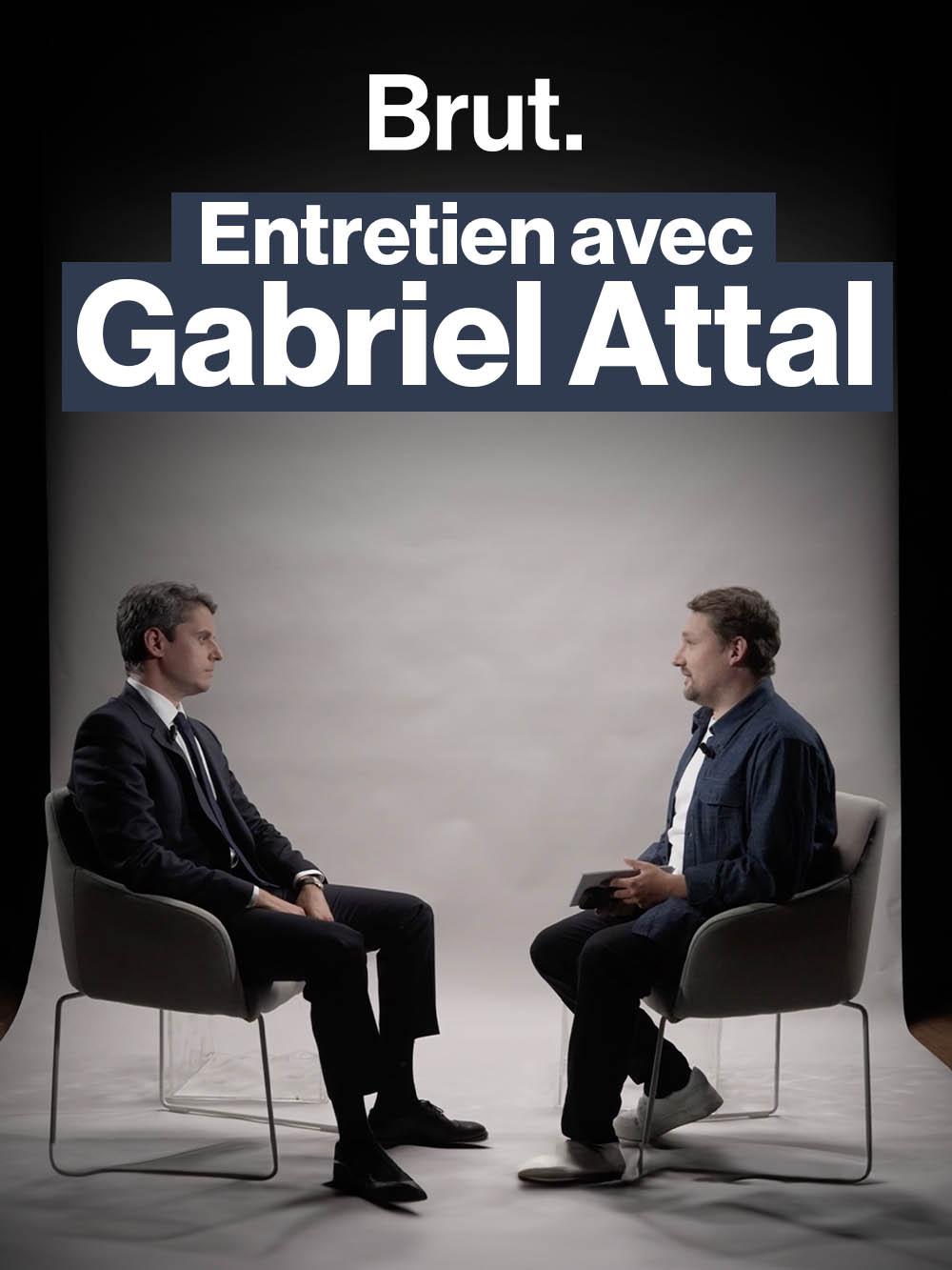 Gabriel Attal répond aux questions de Rémy Buisine sur Brut