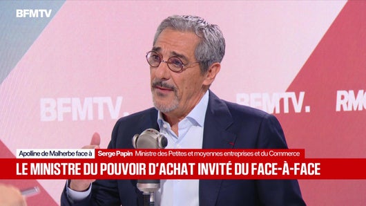 Serge Papin face à Apolline de Malherbe