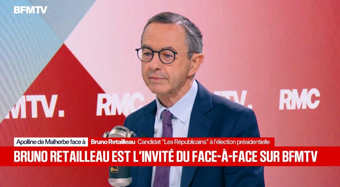 Bruno Retailleau face à Apolline de Malherbe