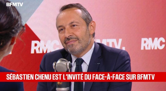 Sébastien Chenu face à Apolline de Malherbe