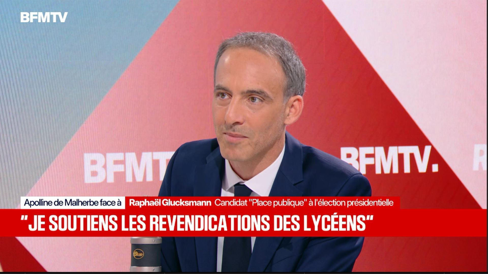 Raphaël Glucksmann face à Apolline de Malherbe