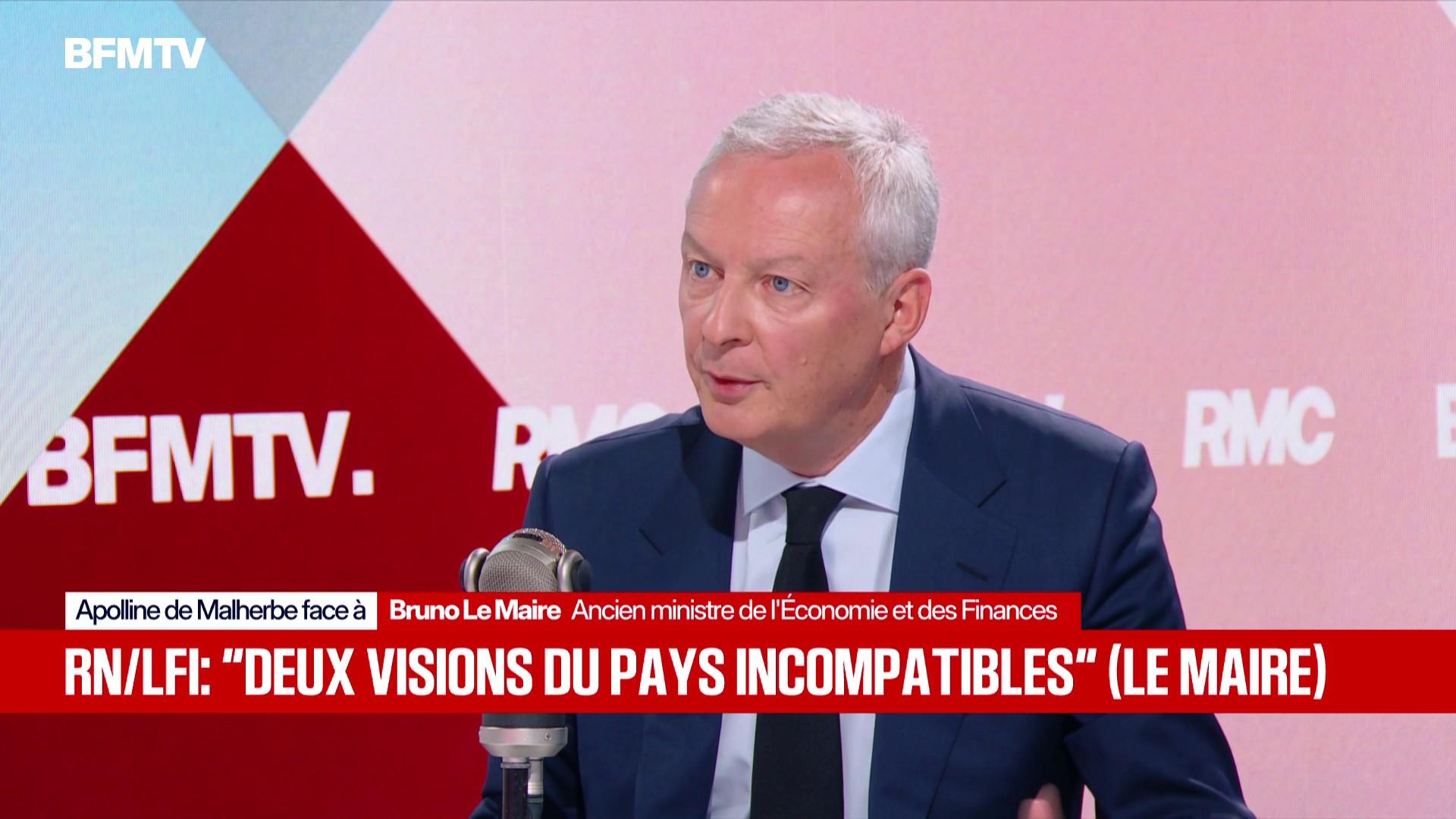 Bruno Le Maire face à Apolline de Malherbe