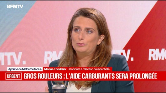 Marine Tondelier face à Apolline de Malherbe