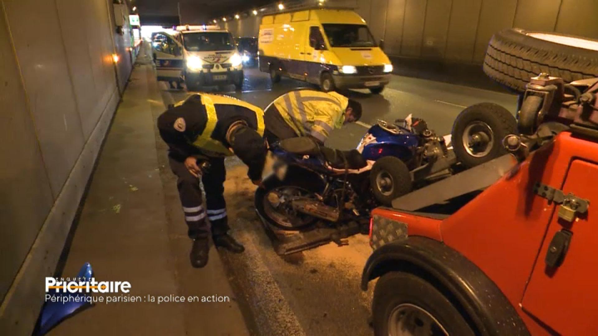 Périphérique parisien : la police en action