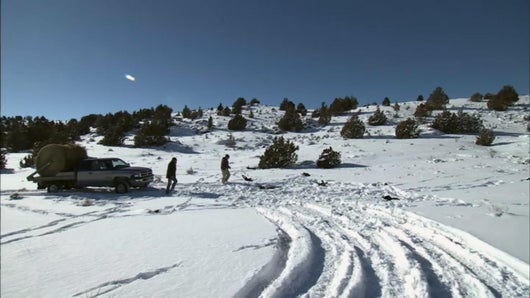 Grève en plein hiver