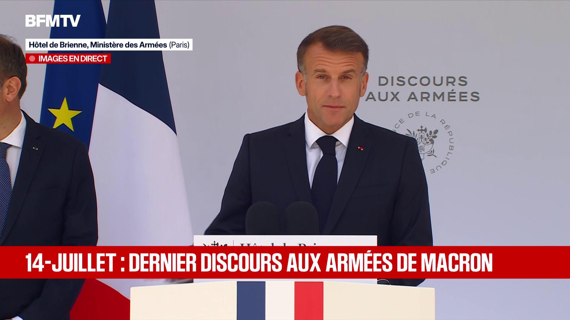Ukraine, Russie, Iran : Le discours d'Emmanuel Macron aux Armées