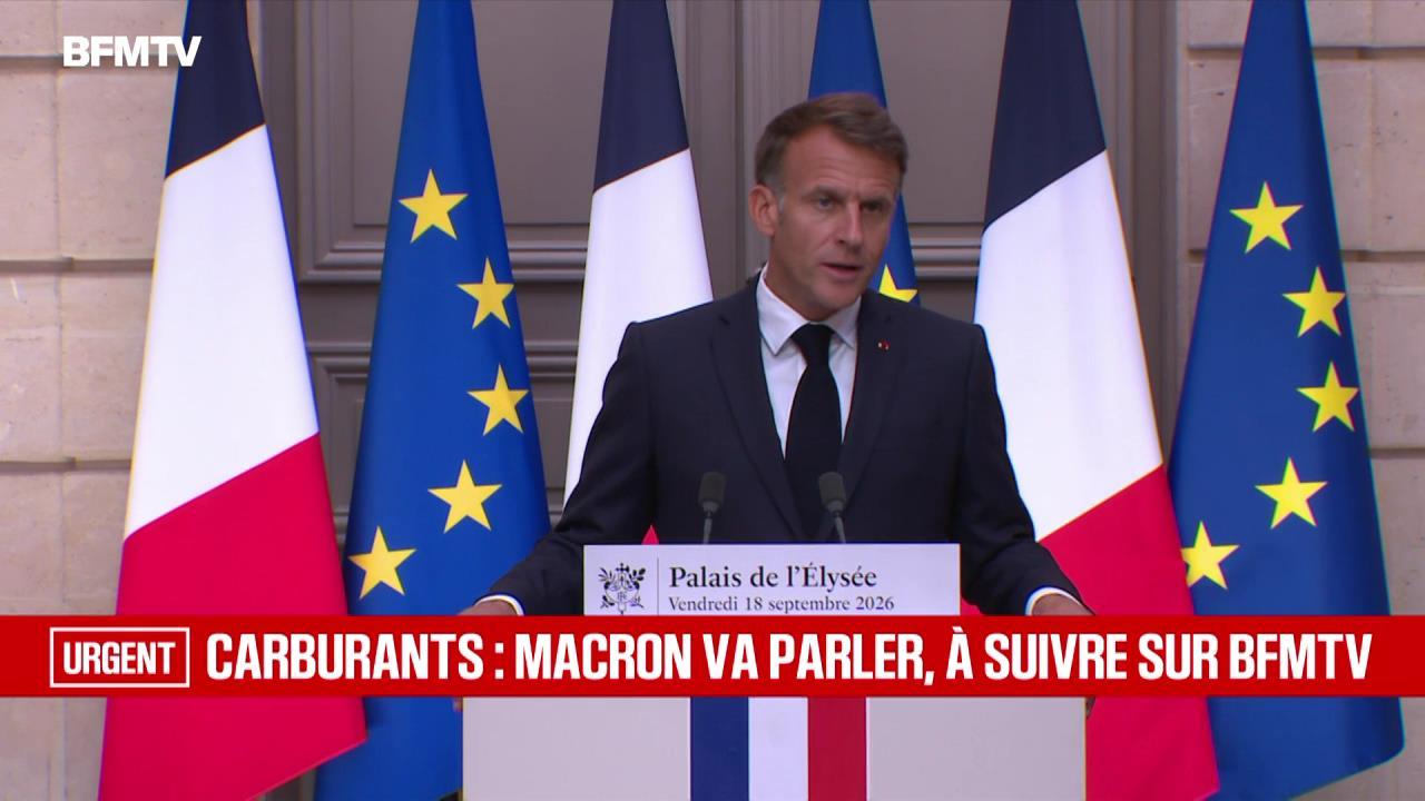 Essence, menaces : la prise de parole d'Emmanuel Macron
