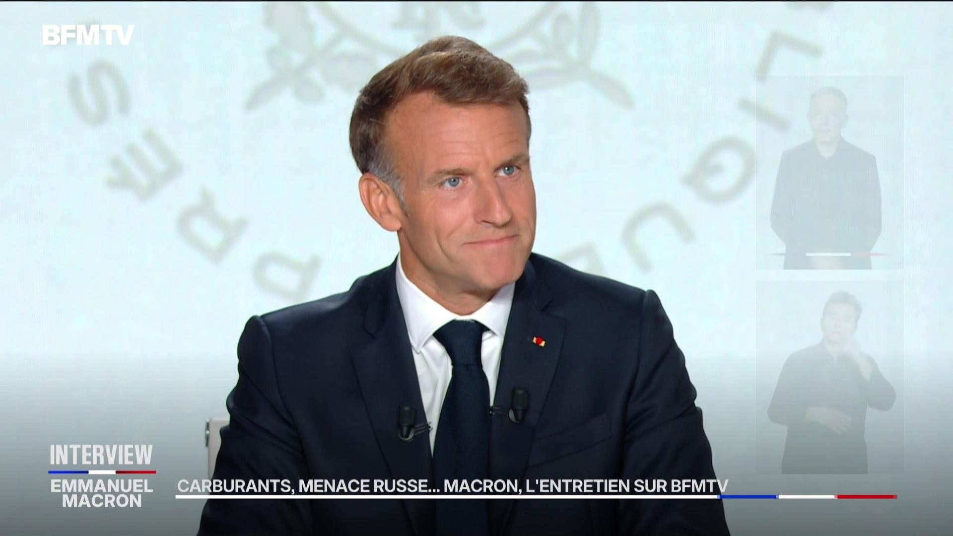 Carburants, menace russe, Iran : l'entretien d'Emmanuel Macron