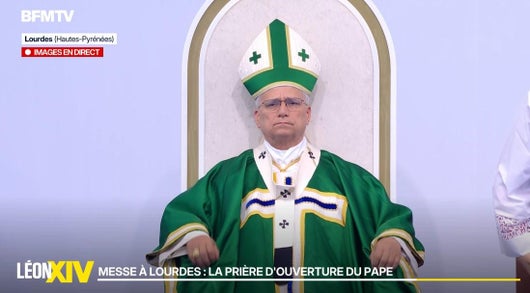 Messe du Pape Léon XIV depuis la Prairie du sanctuaire de Notre-Dame de Lourdes