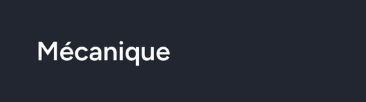 Mécanique